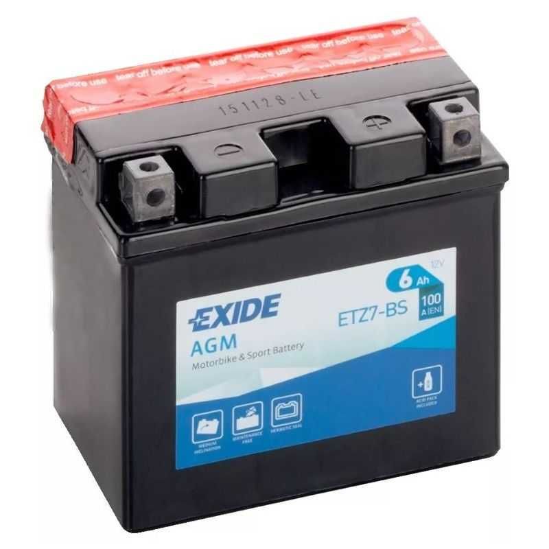 Bateria mota Exide AGM ETZ7-BS 12v 6ah