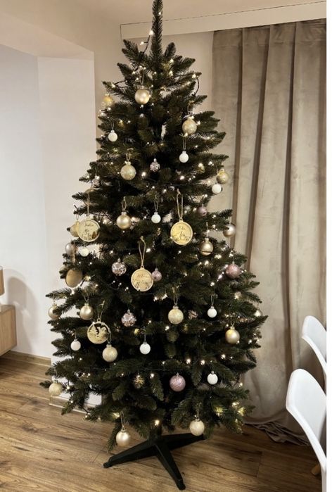 Duza choinka sztuczna swierk 220cmPremium Mega Jakosc  naturalny kolor