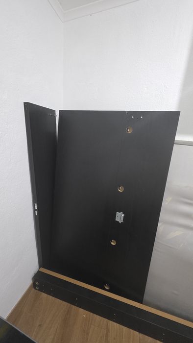 Cama Malm Preta 160x200