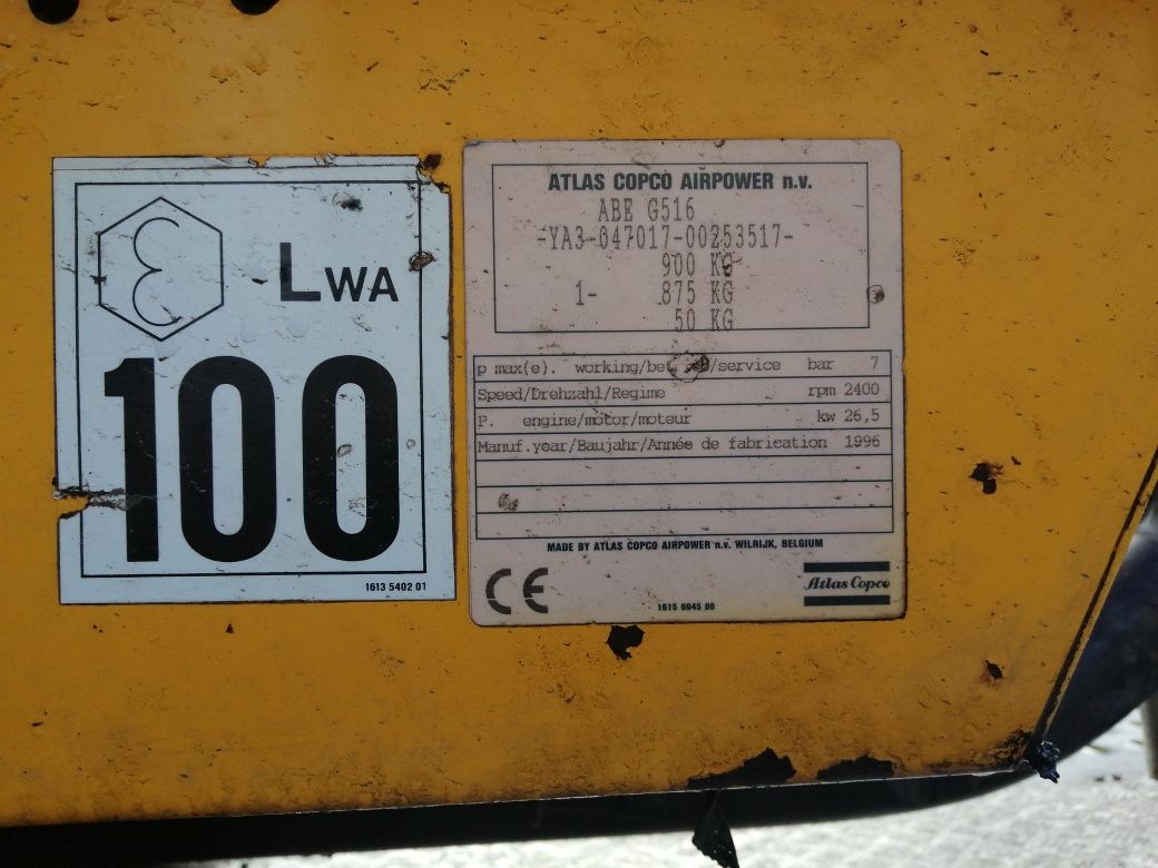 Kompresor/Agregat prądotwórczy Atlas Copco Xas 55