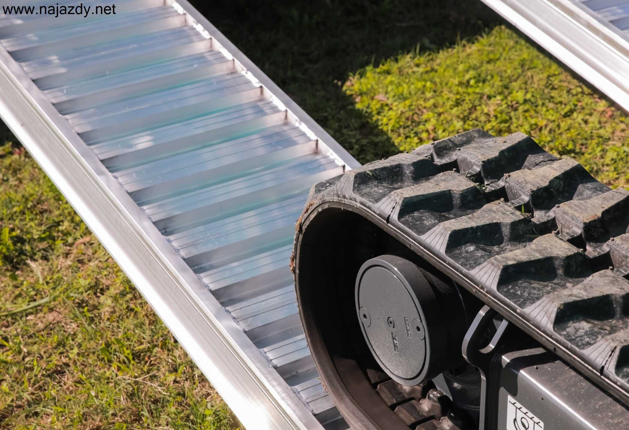 Najazdy Aluminiowe Włoskie 3m 3,8t Cert CE/Gwarancja/od ręki