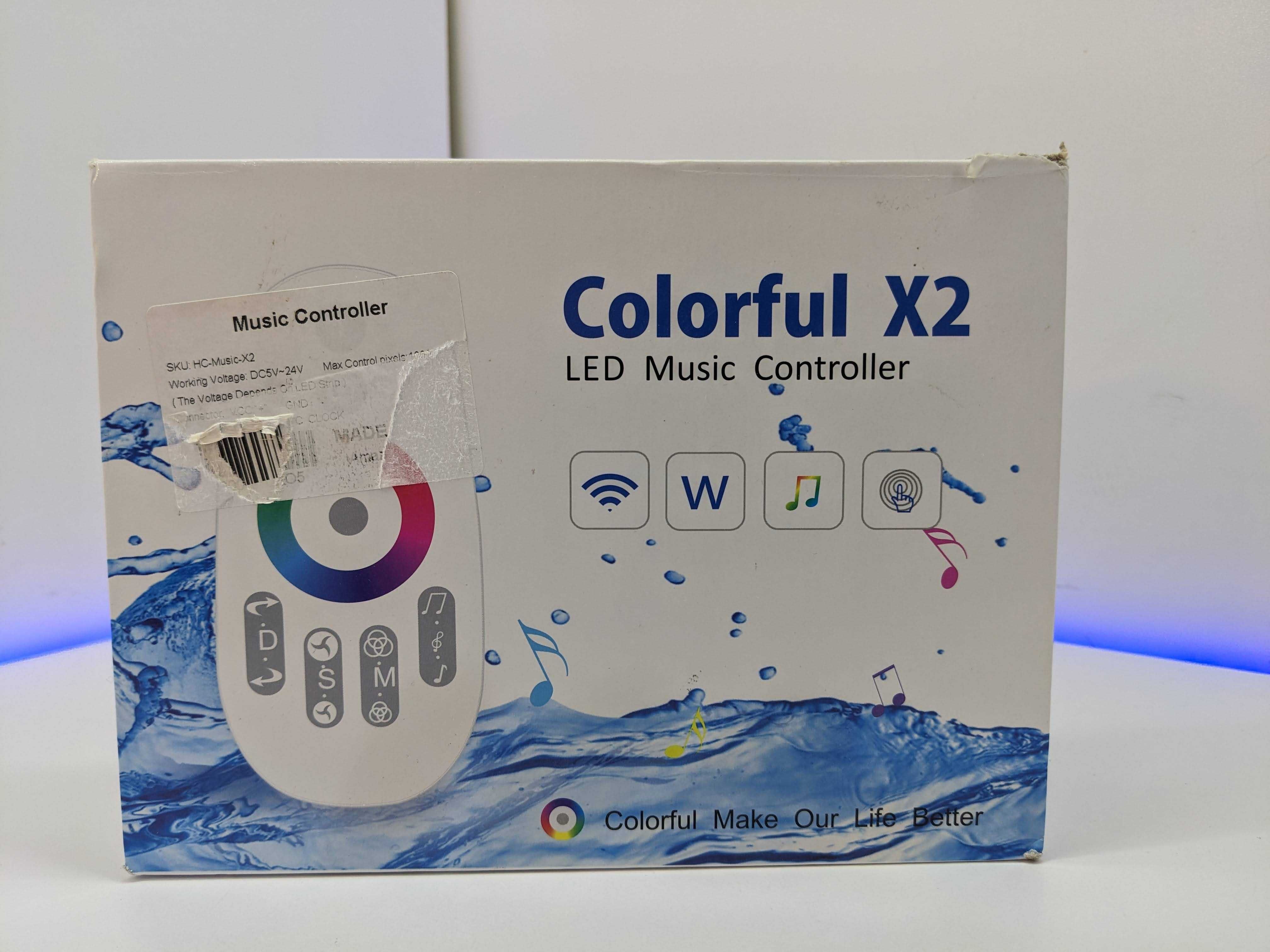 RGB контролер адресної стрічки Colorful X2 LED WS2811, WS2812.. 5-24В