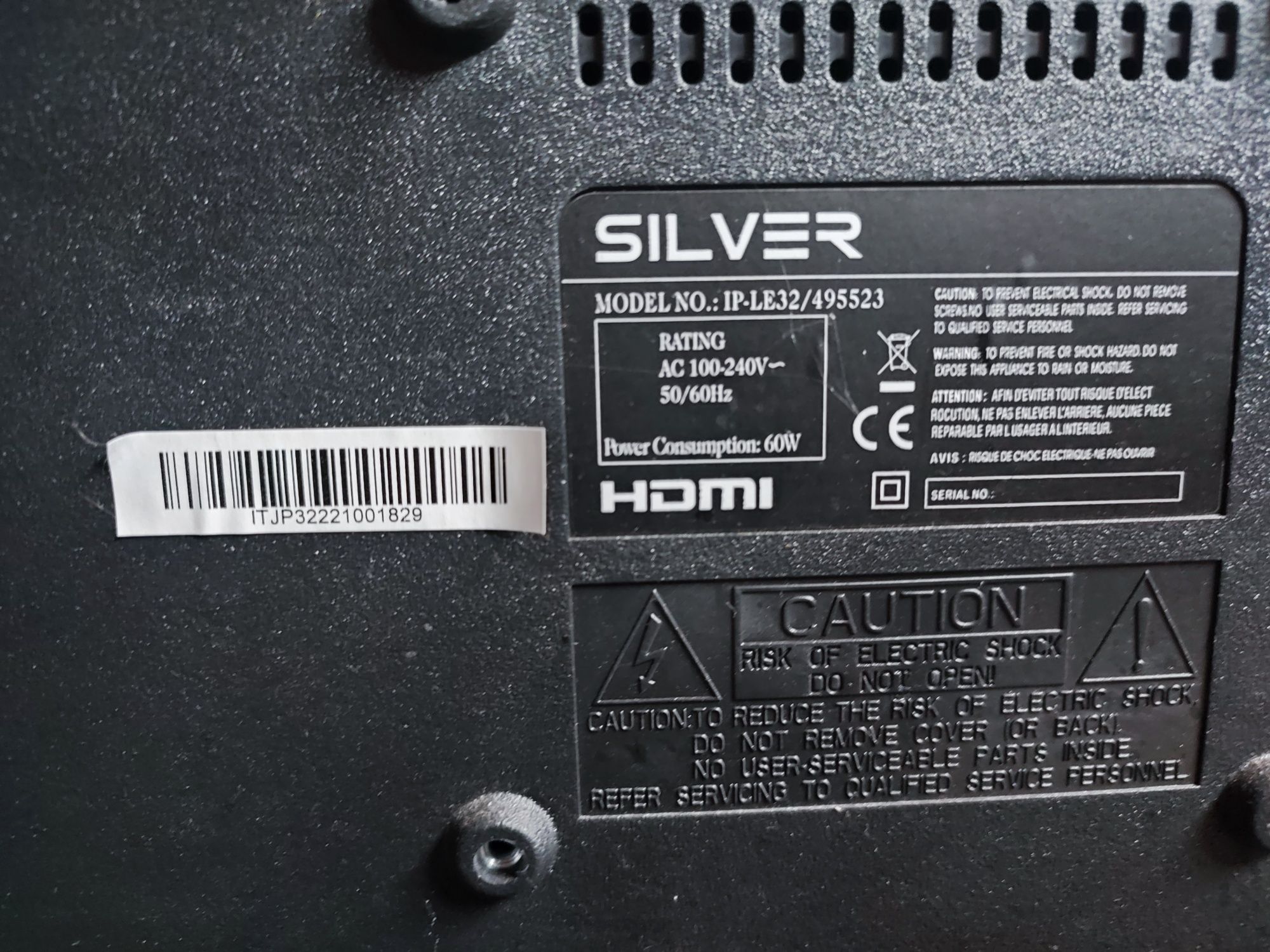 Televisão SILVER para peças