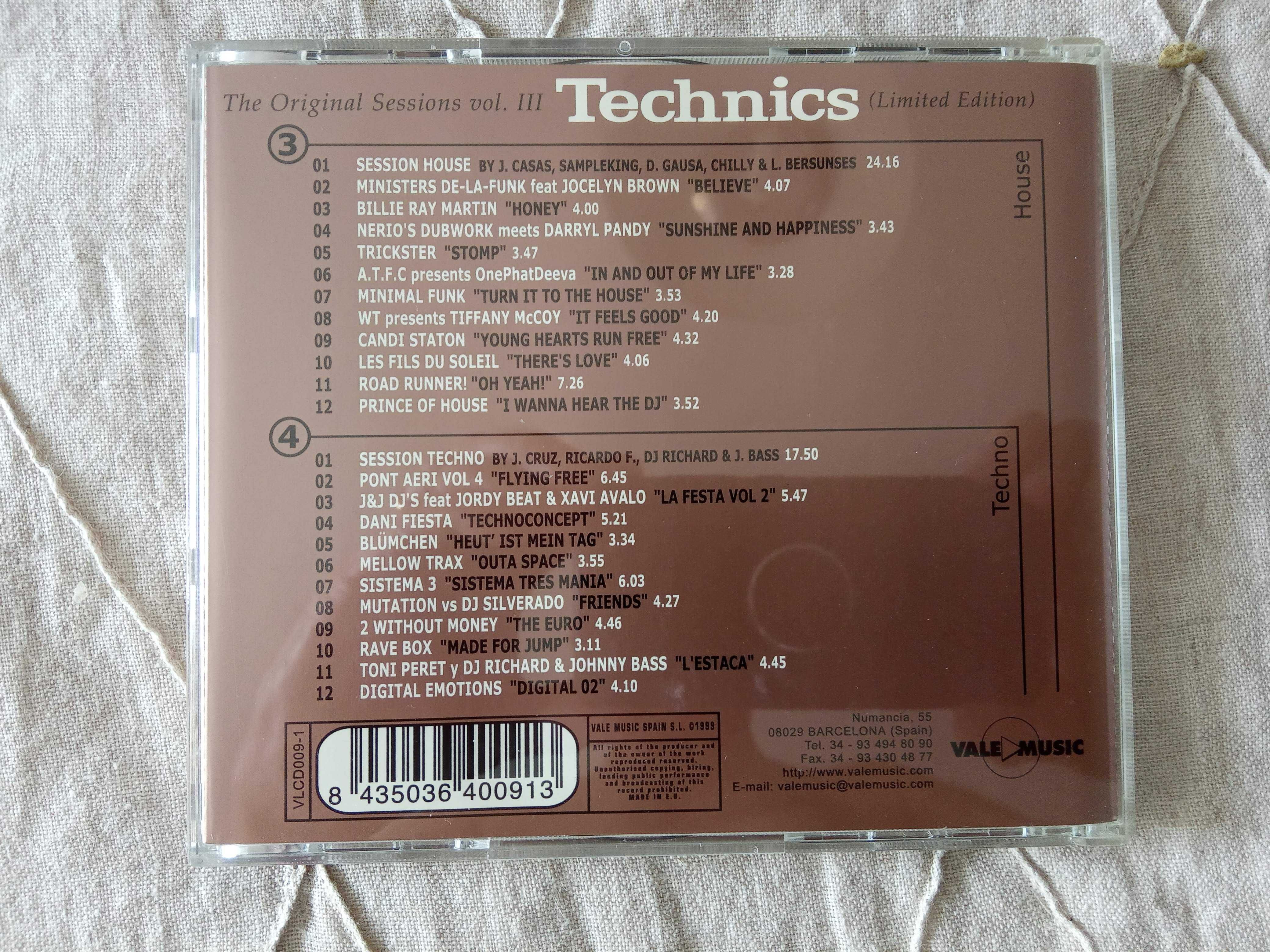 Technics: The Original Sessions Vol. III - 4 CDs