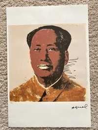 ANDY WARHOL Litografia "Mao"