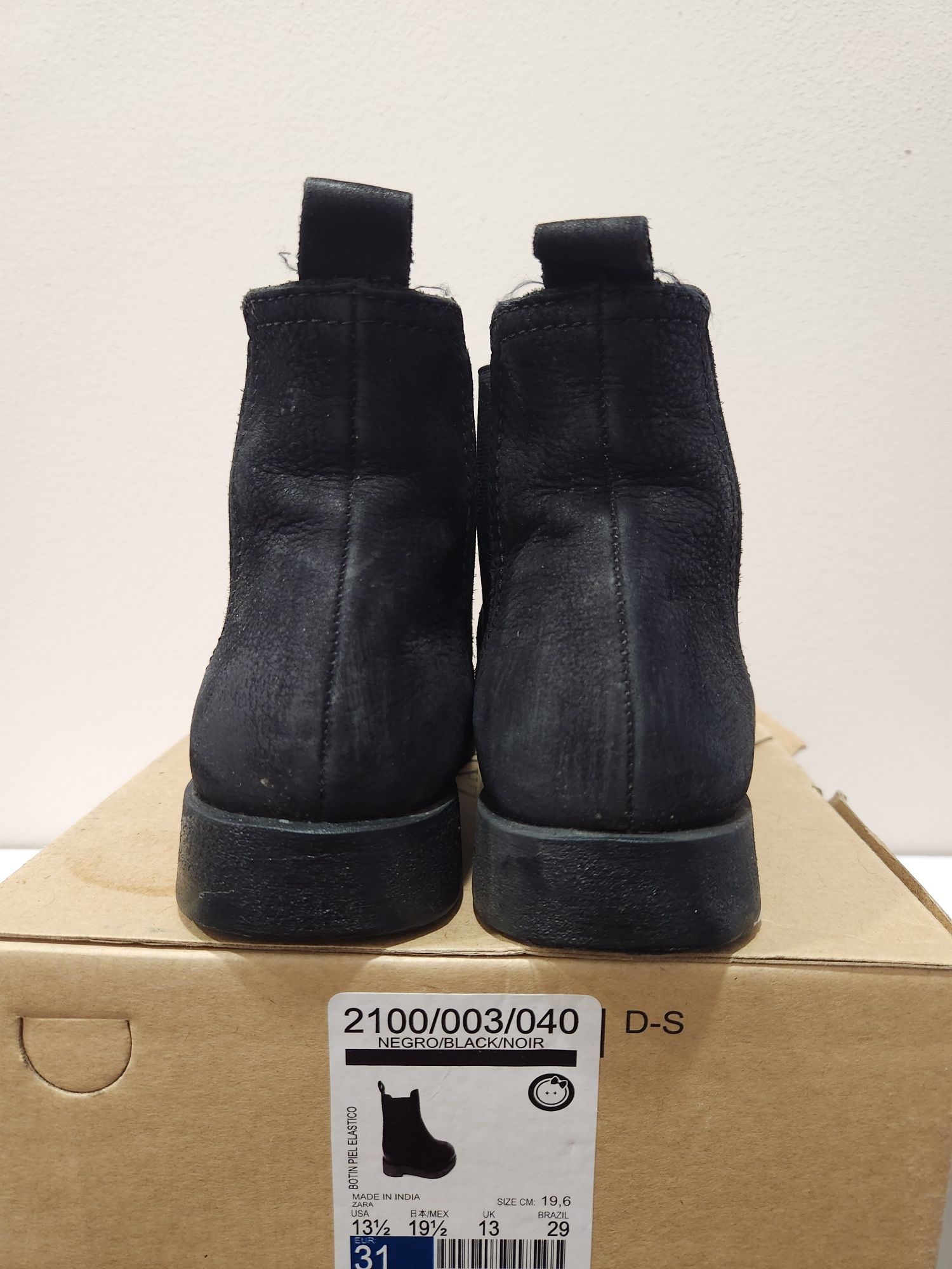 Полусапоги ботинки кожа нубук Zara 31