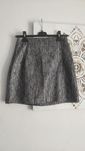 Mini spódniczka H&M srebrna 36 na jesień