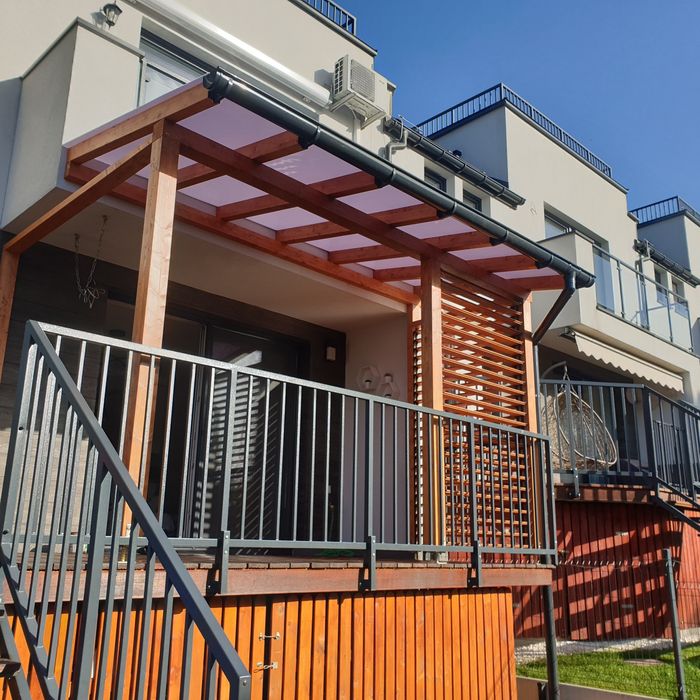 Altany wiaty zadaszenia tarasów pergole tarasy drewniane