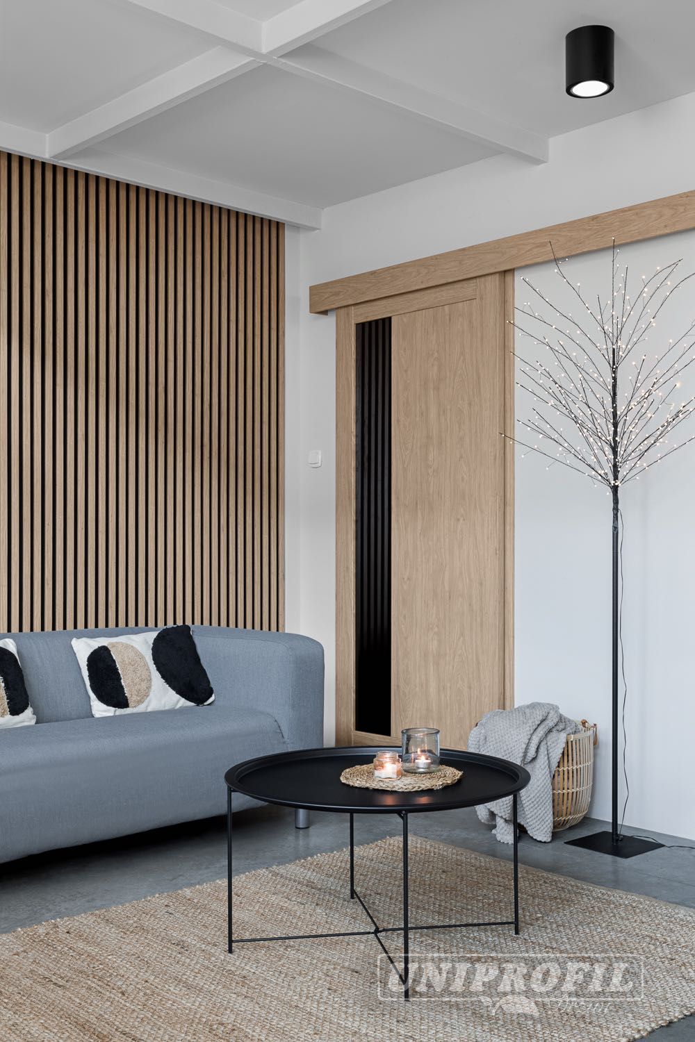 Lamele mdf na filcu - ściana, sufit 40 x 260 cm