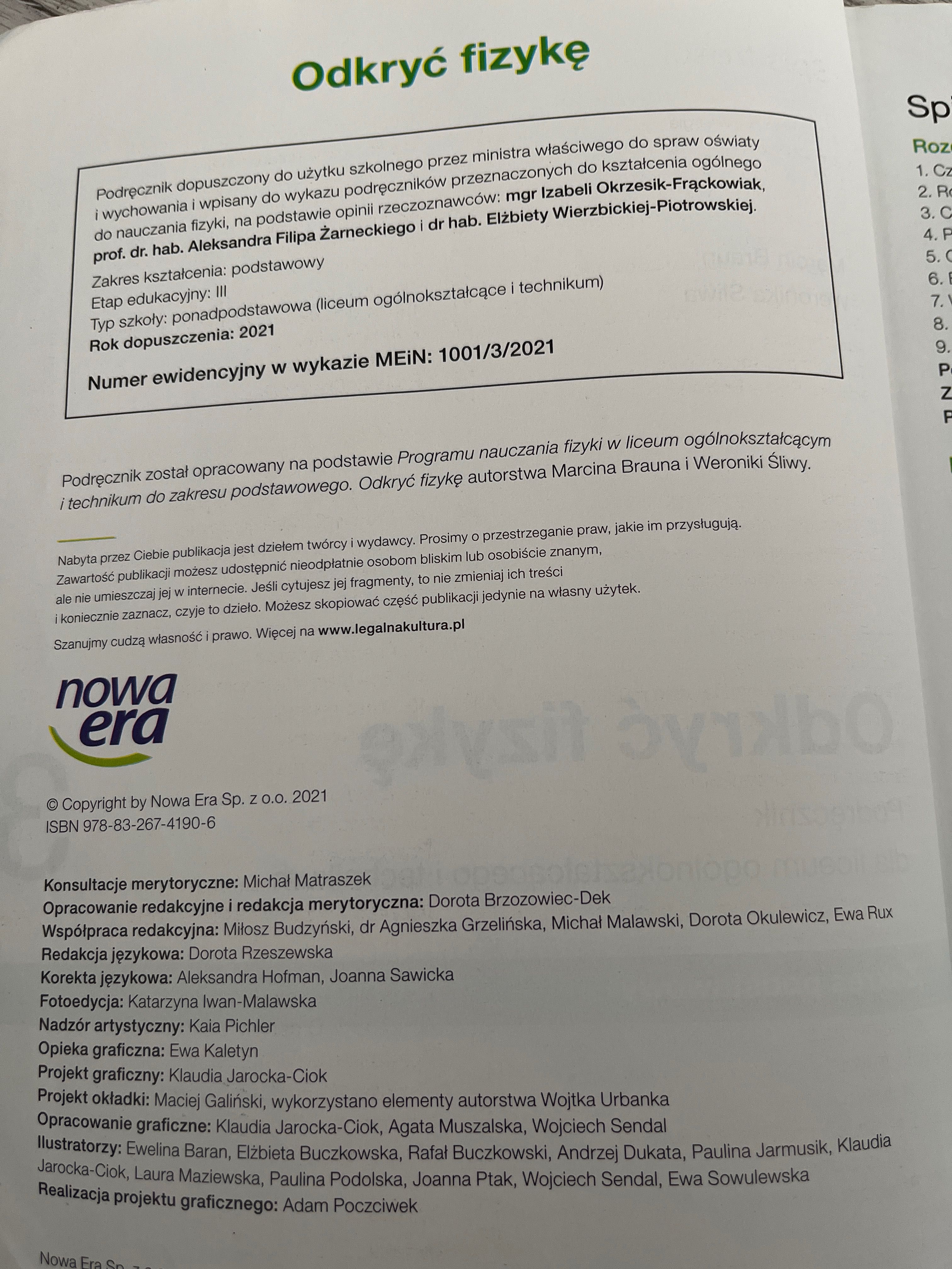 Odkryć fizykę 3, zakres podstawowy