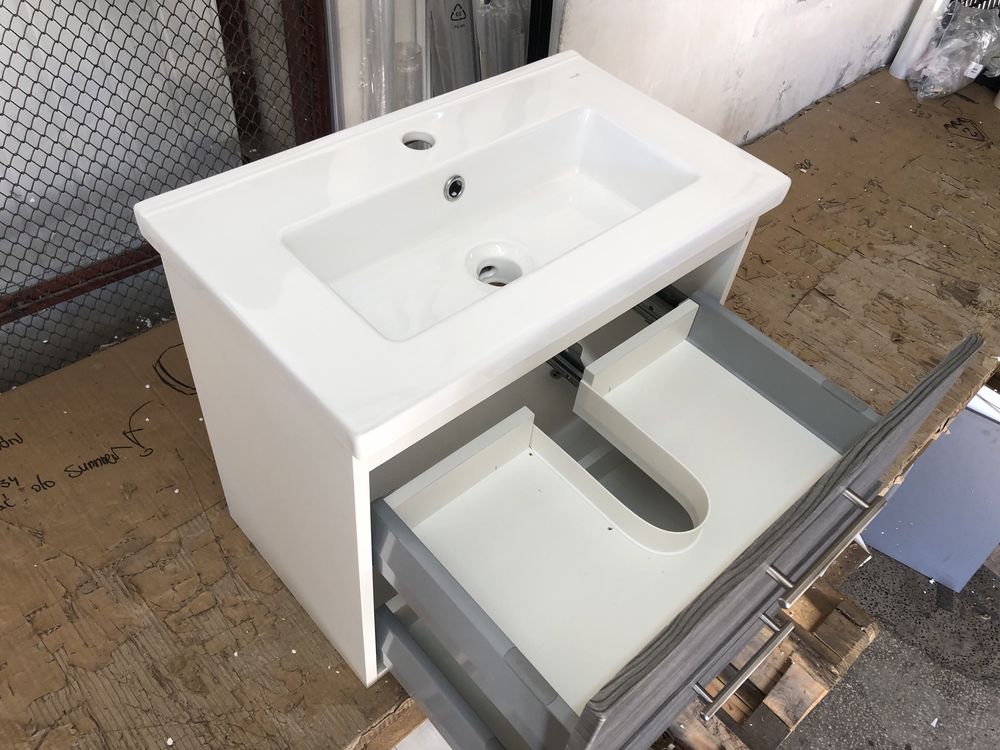 Szafka z umywalką 60x36 z umywalką ceramiczną CICHY DOMYK