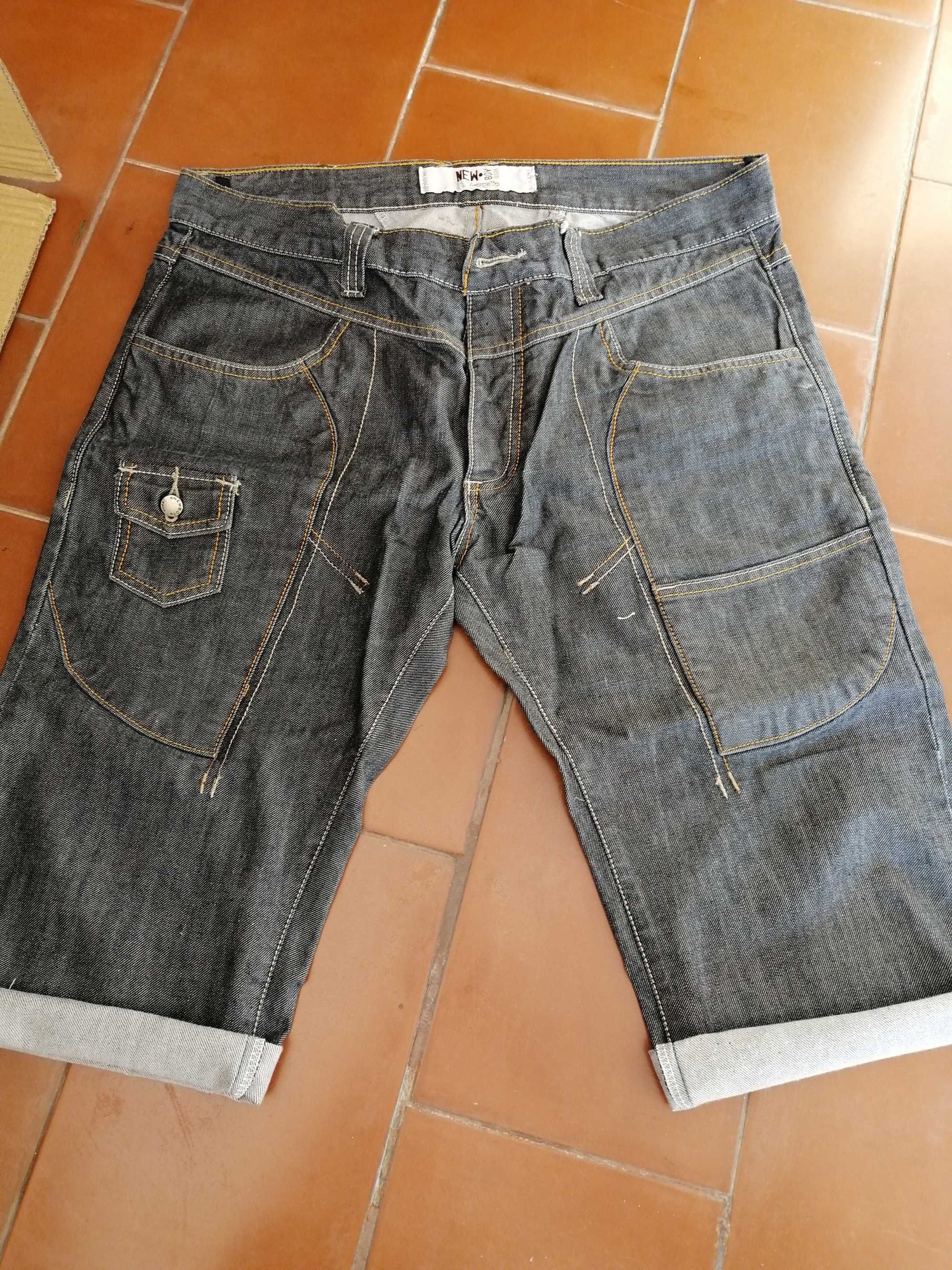 calções de ganga tam 42