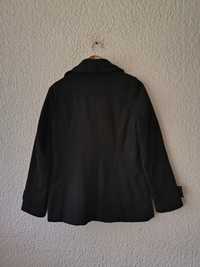 H&M czarny krótki wełniany płaszcz płaszcz kurtka 38 M