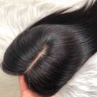 Nowy naturalny topper 100% ludzki włos tupet uzupełnienie