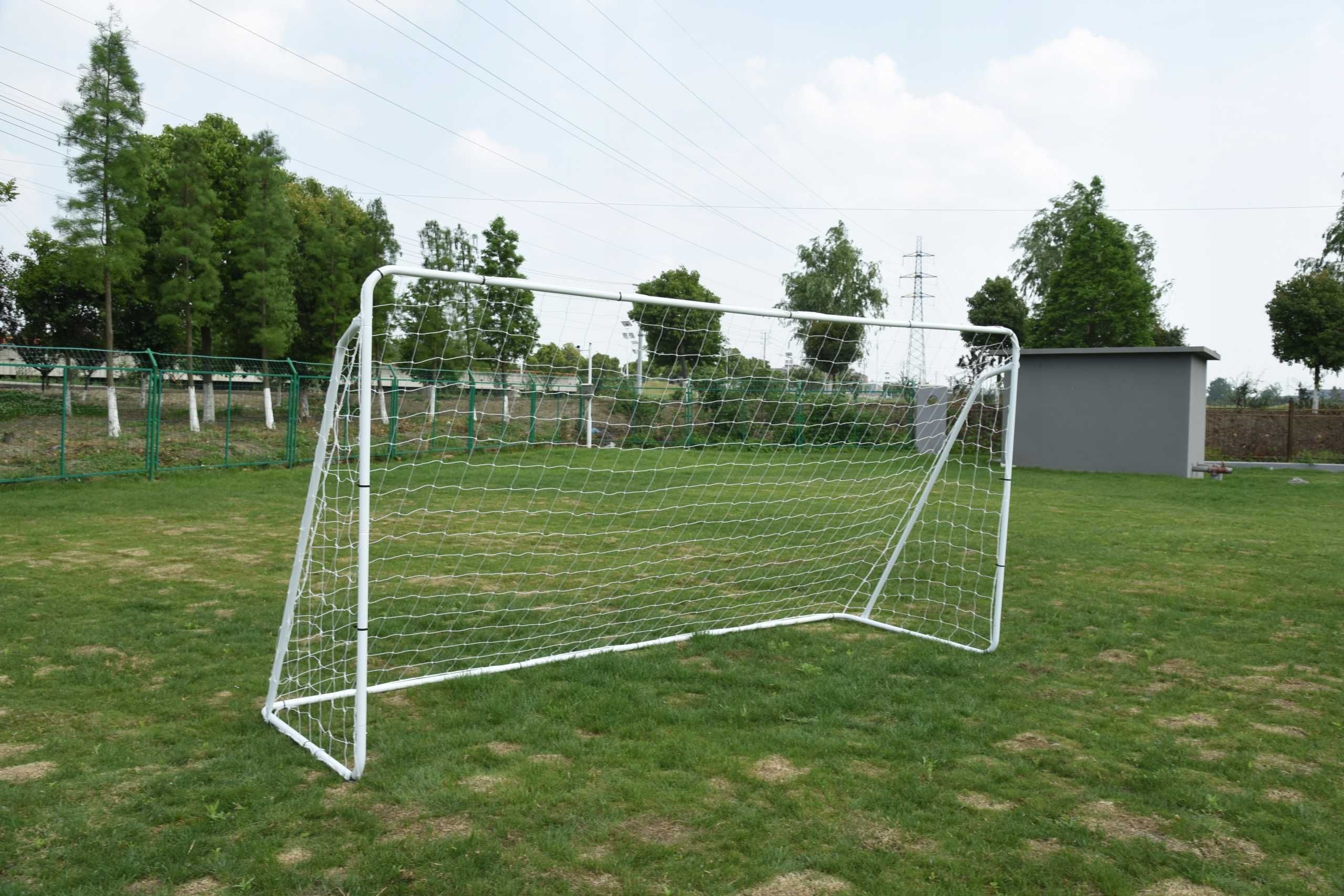 Bramka piłkarska duża ogrodowa 300x200x120 cm metalowa lakier + piłka