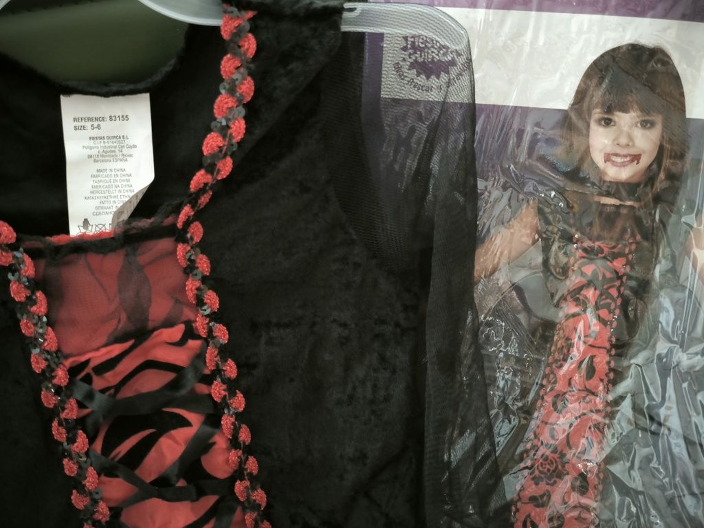 Vestido de vampira Halloween