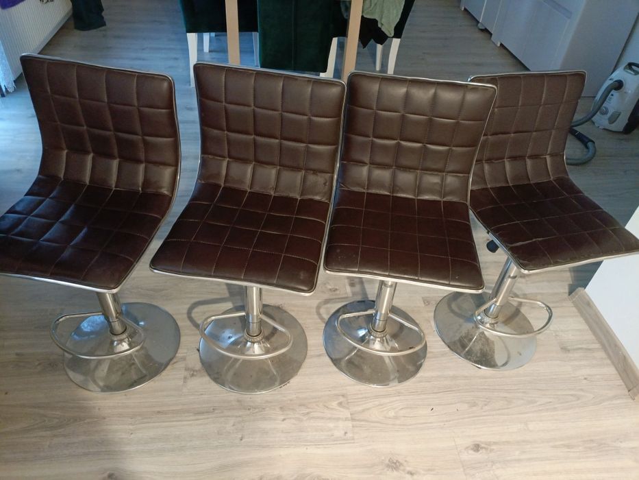 Hokery skórzane kolor brąz