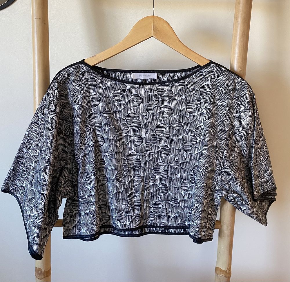 Crop top zara w&b collection