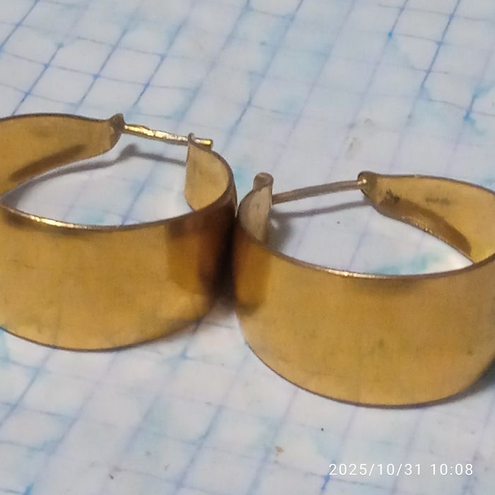 Продам серьги позолота СССР.