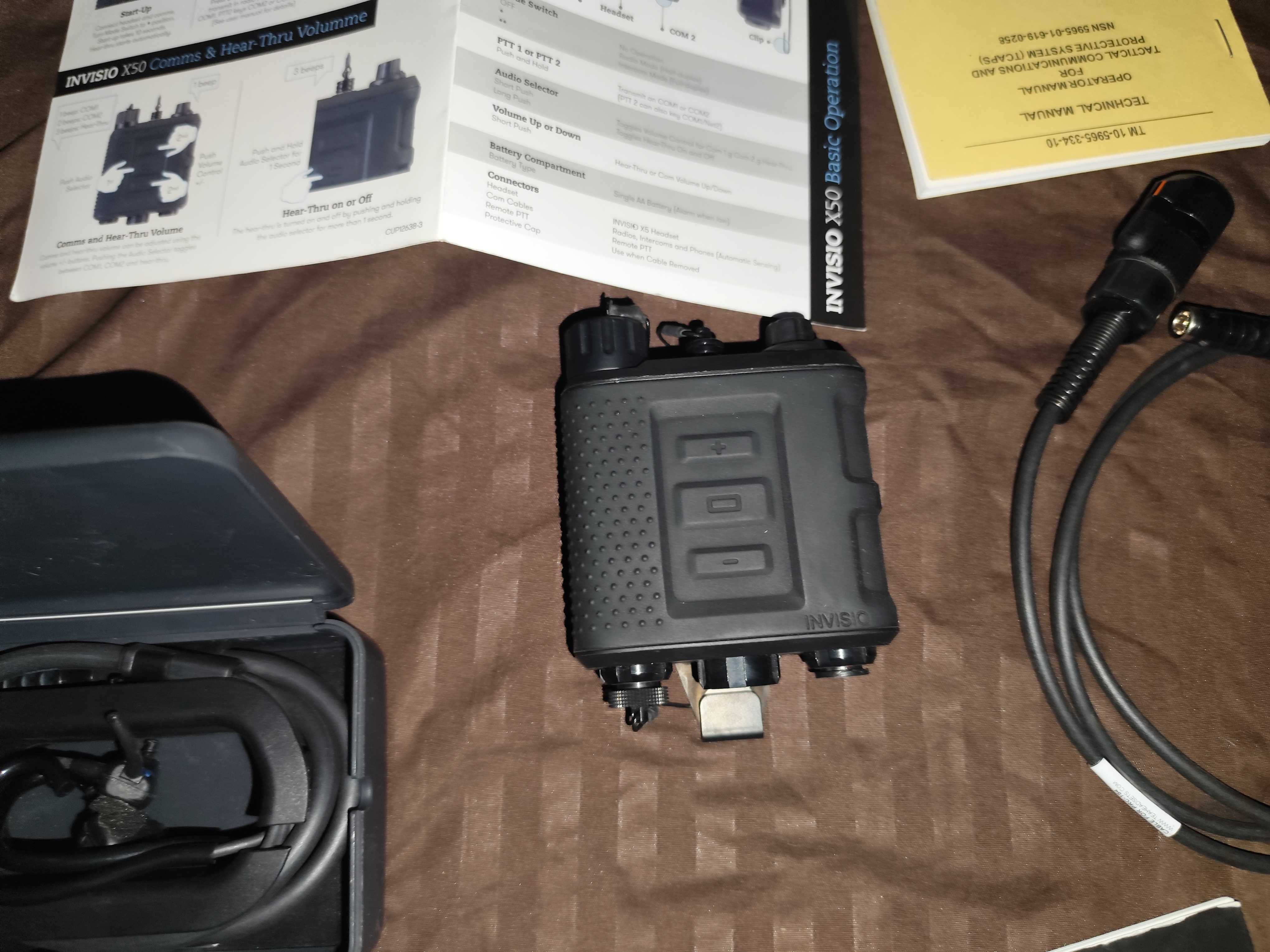 Invisio X50 PTT + кабель