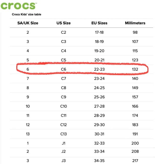 Чоботи Crocs c6 (6c)