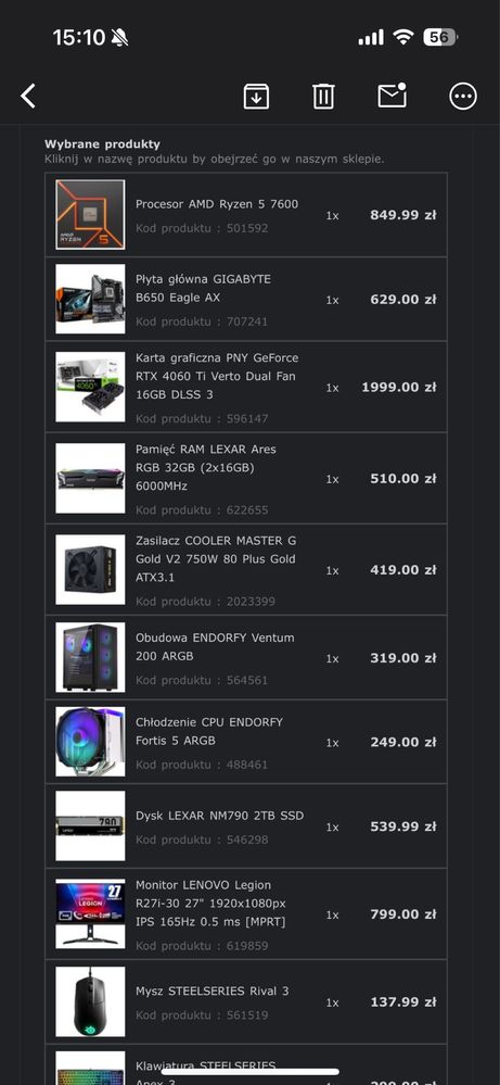 Komputer z monitorem