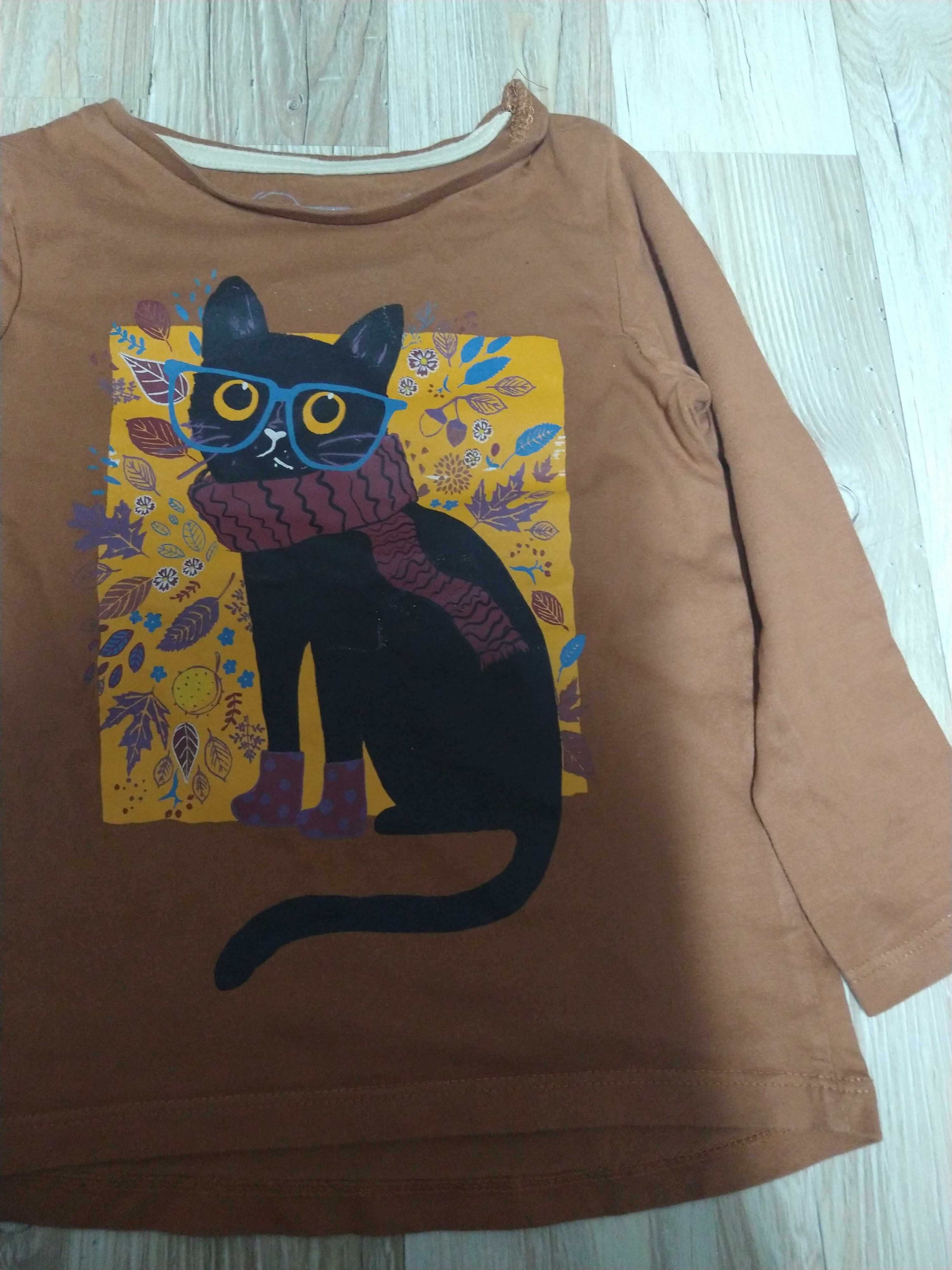 Bluzeczka dziewczęca kotek jesień rozm. 110