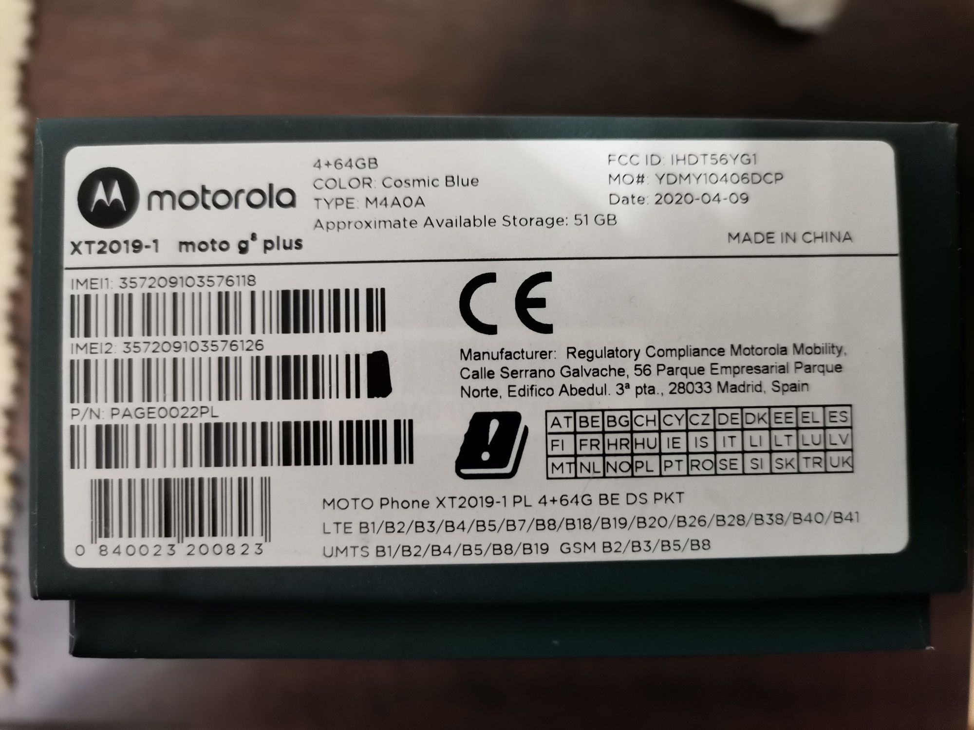 Motorola G8 PLUS