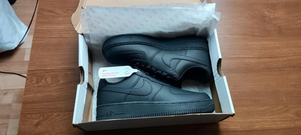 Buty Nike Air Force 1 Czarne Rozmiar 38