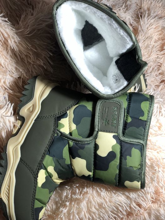 Зимові чобітки хакі