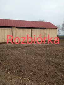 Stodoła szopa ROZBIORKA zamienię świeże deski za stare