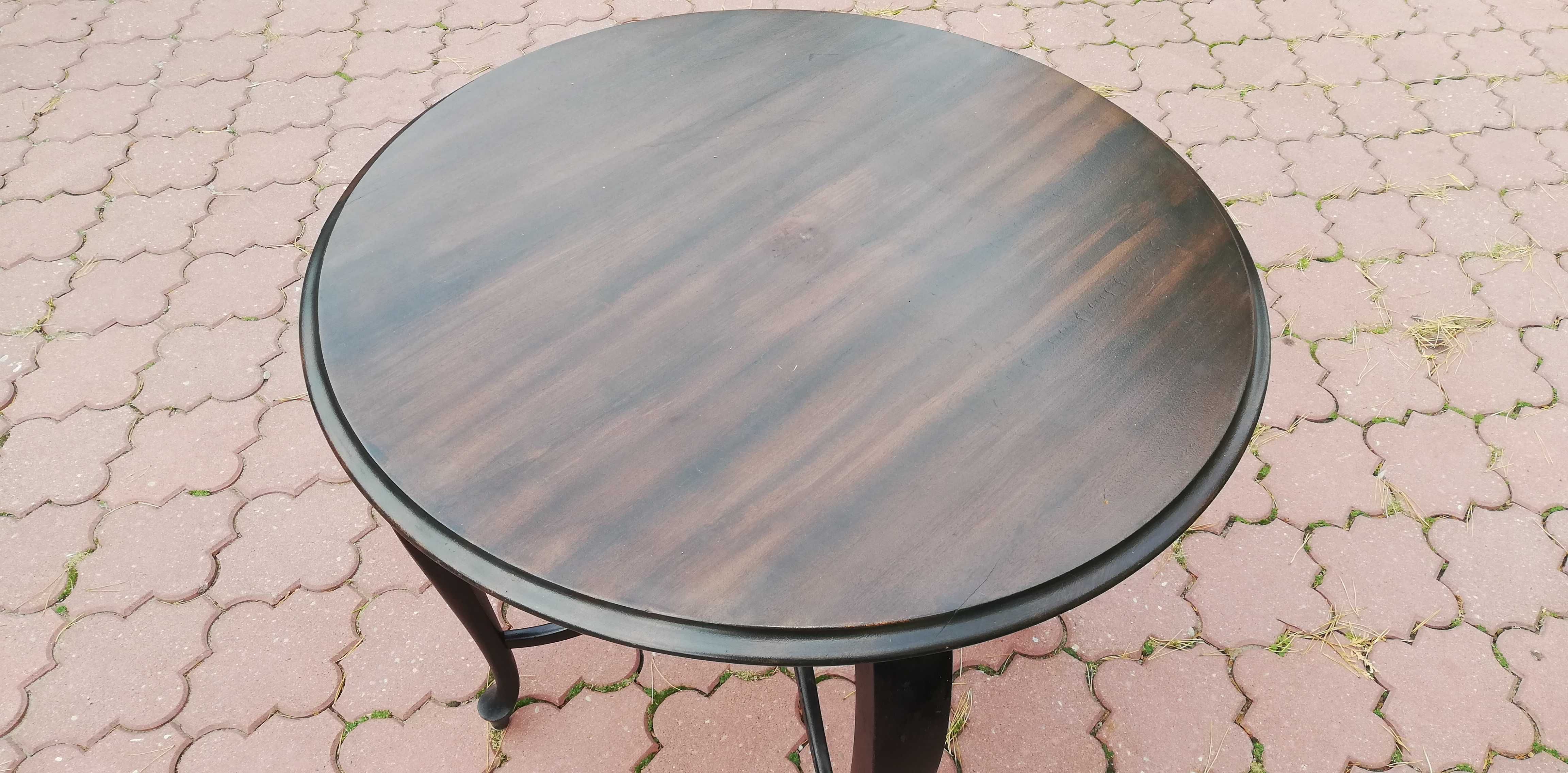 Stół okrągły stylowy Ludwikowy art deco stolik kawowy konsola toaletka