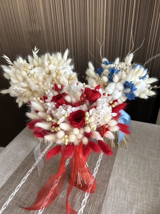 Bukiety z suszonych i stabilizowanych kwiatów. Bukiet dla Panny Młodej