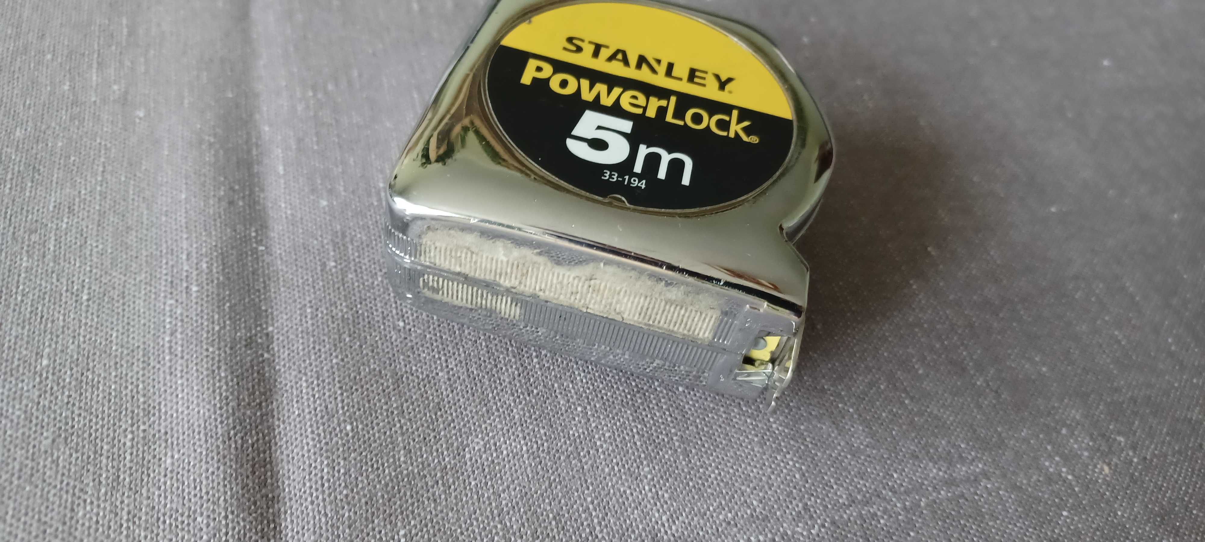 STANLEY Power Lock miara, miarka zwijana z blokadą 5 m.
