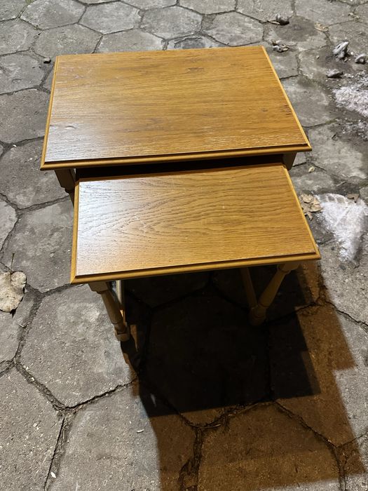 Stoliki dębowe dwojaczki