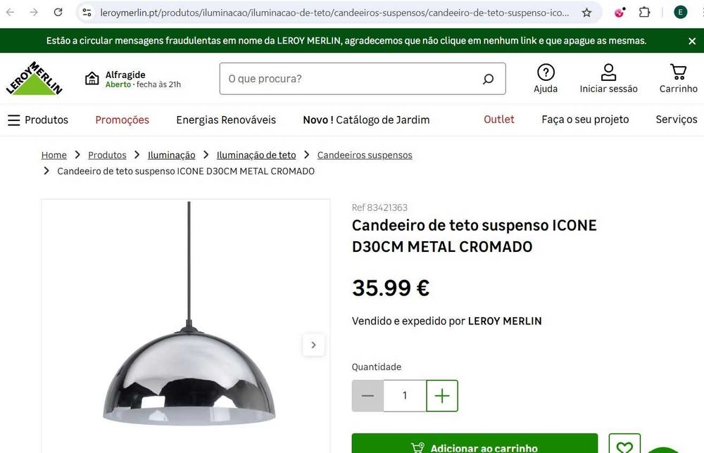 Candeeiro teto - Prata / Cromado / Cinza / Vidro Fumado - impecável