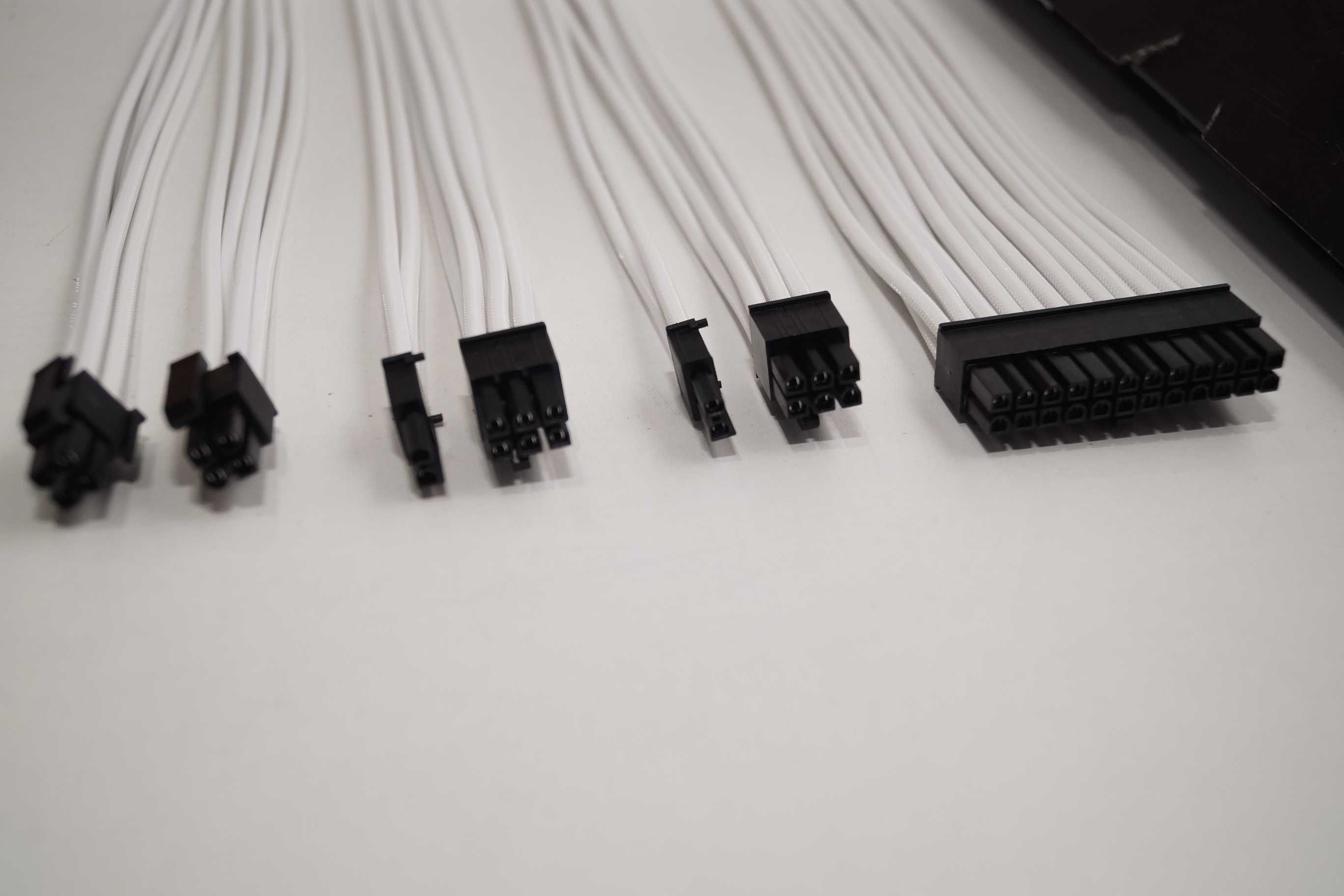 AsiaHorse Przedłużacz kabla PSU, Zestaw kabli w osłonie PC dla GPU/CPU