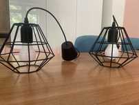 Lampa wisząca do łazienki 2 szt.