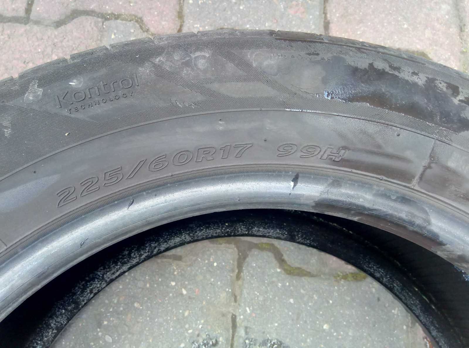 Używane opony letnie 225/60R17 Hankook komplet