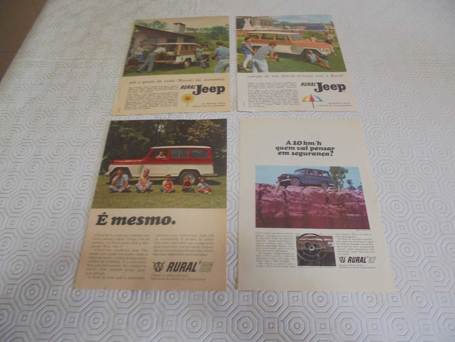 Publicidades antigas do Jeep Rural, anos 60