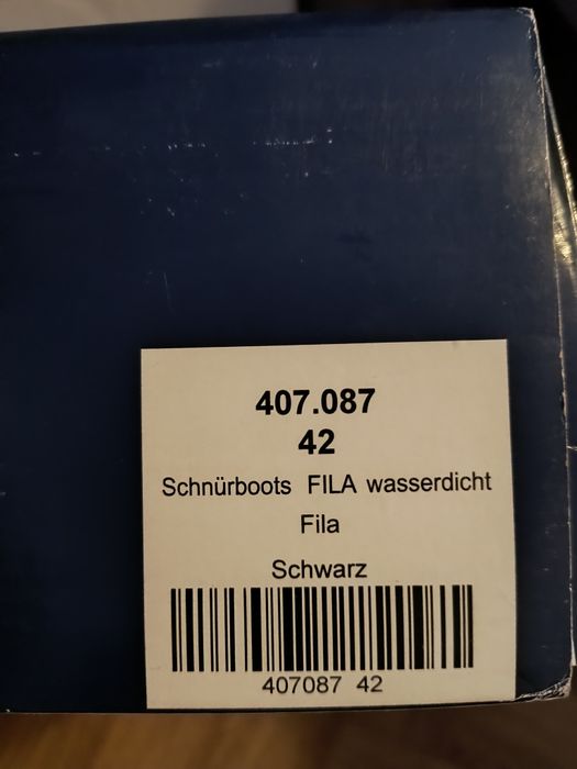 Розпаровка!!! 42/43 Чоловічі черевики Fila waterproof