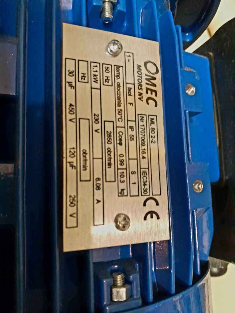 Silnik 230V 1.1 kw 2850 obr.