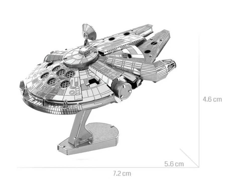 Metalowe Puzzle 3D - Model Star Wars: Millennium Falcon