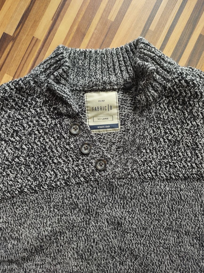 Gruby sweter męski