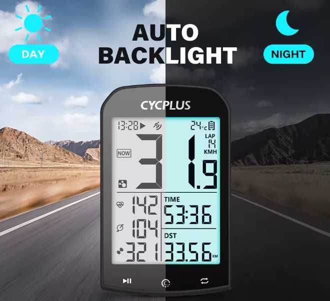 Licznik rowerowy CYCPLUS M1 GPS komputer na rower bezprzewodowy V2.0