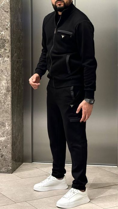 HUGO BOSS черный мужской спортивный костюм HUGO BOSS оригинал