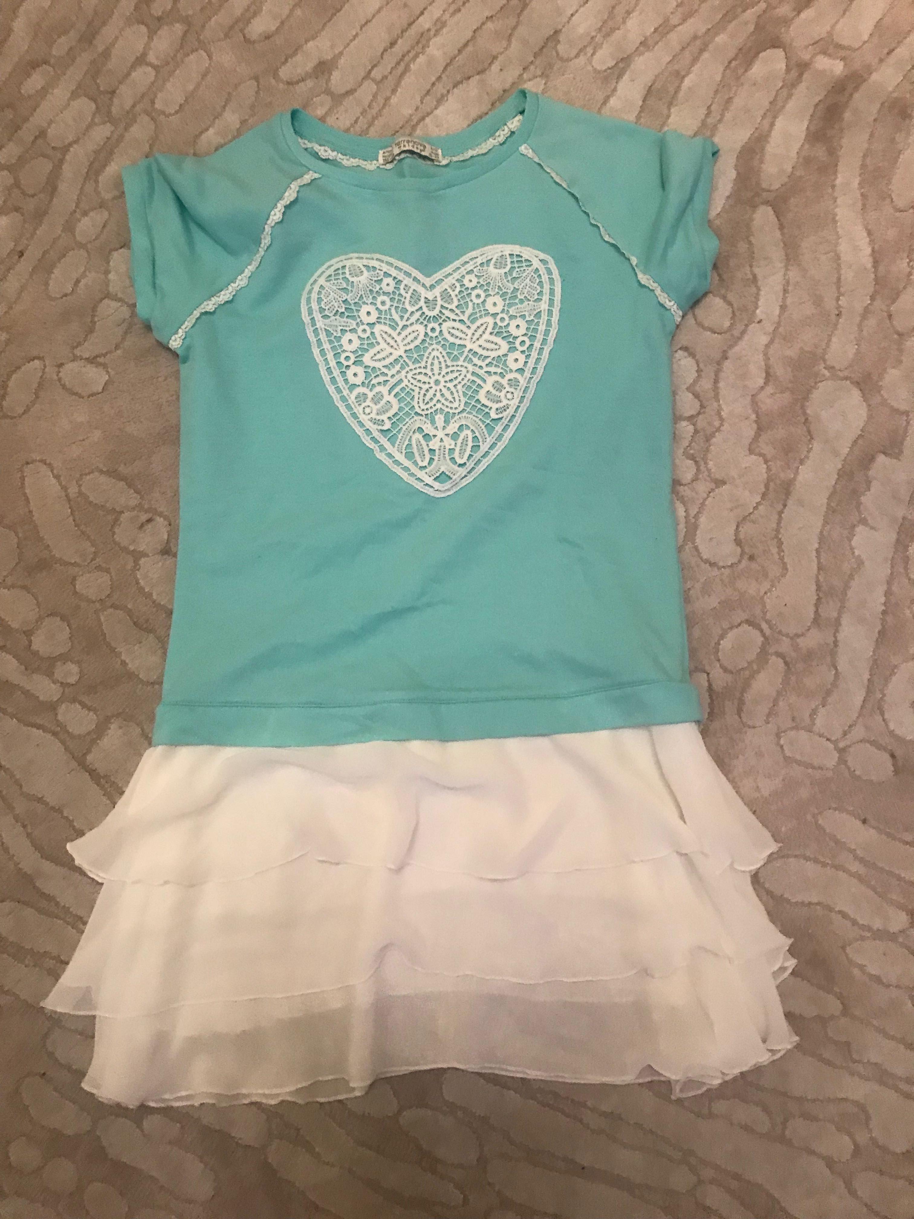 Плаття - футболка для дівчинка