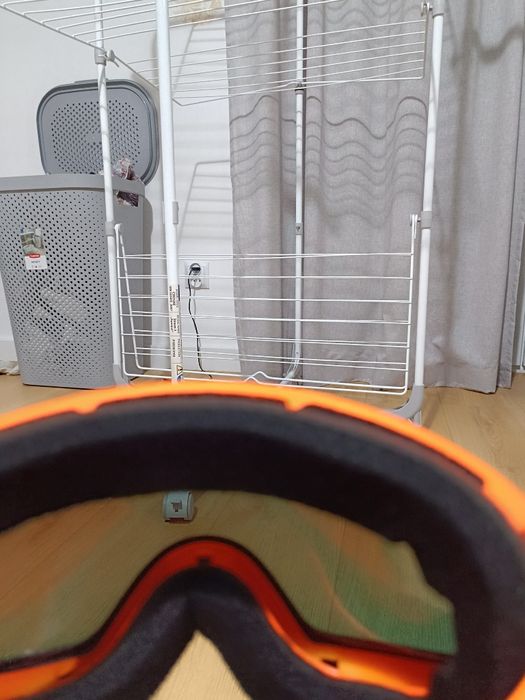 Gogle Snowboardowe Narciarskie Pomarańczowe lustrzane Duże X-Tiger