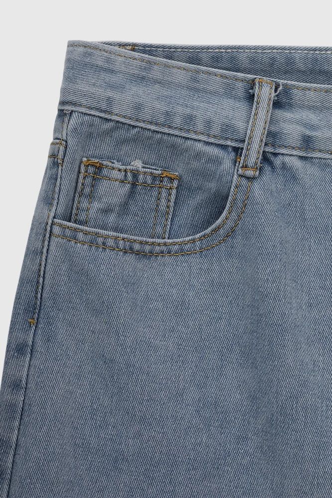 Шорты однотонные женские  2XL Голубой