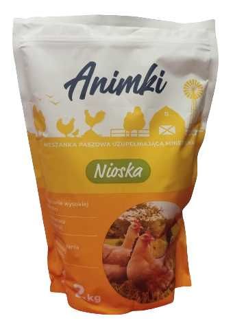 Animki Nioska mieszanka paszowa witaminy dla kur niosek De Heus 2kg